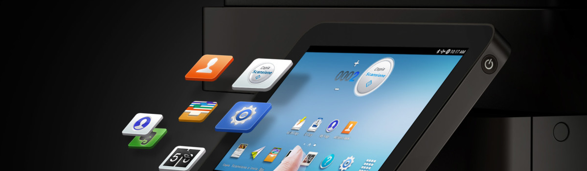 Smart UX CENTER, android ® nelle nostre stampanti.