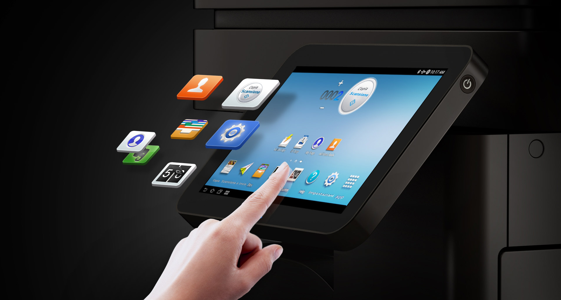 Smart UX CENTER, android ® nelle nostre stampanti.